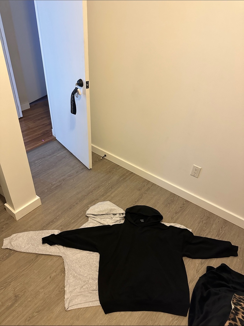 Hollister Black and Light Gray sweaters